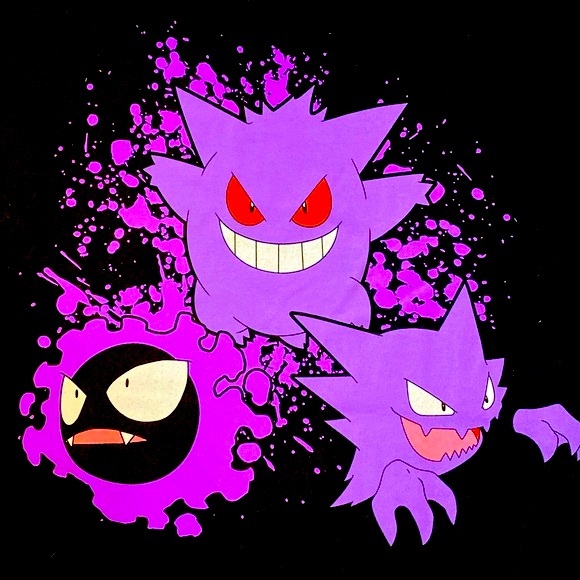 Gastly, Haunter, Gengar Pokemon Graphic T-Shirt - Size Extra Large XL - NWT - Picture 2 of 3